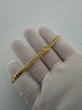 8" 14k Yellow Gold Cuban 5mm 16.6g