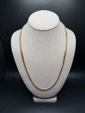 24" 14K Yellow Gold Cuban 5mm 45.65g