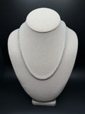 20 inch 3.4mm 16.5ctw VS/VVS lab diamond tennis chain in sterling silver, 31g, view 2 - Ott Family Jewelry