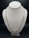 24" 14K Yellow Gold Franco 3mm 31.44g