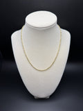 16" 10K Yellow Gold Rope Chain 2.5mm 6.8g
