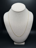 22" 14k Yellow Gold Franco 1mm 3.9g