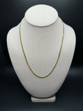 20" 14k Yellow Gold Cuban 3mm 14.92g