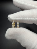 13mm lab diamond huggie hoop earrings, 0.50ctw VS-VVS, solid 14K yellow gold, 2.1g – Ott Family Jewelry (2)