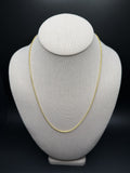 20" 14K Yellow Gold Franco Chain 1.8mm 7.8g