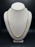 24" 14K Yellow Gold Franco 4mm 54.3g