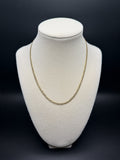 16" 14k Yellow Gold Diamond Cut Curb 3mm 4.7g