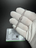 7" 14K White Gold 7.10ctw E-F VS Lab Diamond Tennis EGL Certified – 3.5mm – 8.97g