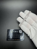 7" 8mm silver moissanite Cuban bracelet, 4.3ctw D VVS1, 20.9g – Ott Family Jewelry (2)