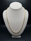 24" 14k Yellow Gold Rope 4.5mm 12.0g