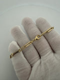 7.5" 14K Yellow Gold Paperclip 4.5mm 4.04g