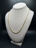 22" 14K Yellow Gold Franco 3mm 29.15g