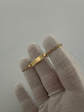 6" 3mm 14K yellow gold Figaro baby ID bracelet, 2.8g – Ott Family Jewelry (2)