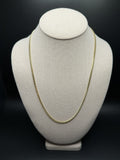 22" 3mm solid 14K yellow gold Cuban link chain, 14.72g – Ott Family Jewelry (2)