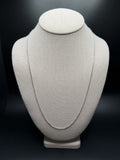 24" 14k White Gold Herme$ 2mm 5.15g