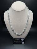22" 10mm silver moissanite Cuban chain, 18.9ctw D VVS1, 93.5g – Ott Family Jewelry (2)