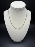 16" 14K Yellow Gold Foxtail Franco 2mm 4.1g