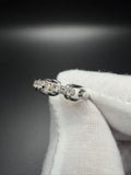 Size 7 Silver Link Style Ring – 1/2ctw VS/VVS Lab Diamond 3.1g