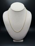 20" 14k Yellow Gold Rope 2mm 7.56g