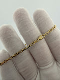 7.5" 14k Yellow Gold Herme$ Link 2.5mm 5.1g