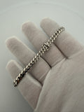8" 14k White Gold Cuban 6mm 23.24g