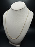 24" 14k Yellow Gold Rounded Box 1.5mm 3.6g