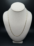 22" 14k Yellow Gold Figaro 3.5mm 7.9g