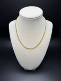 16" 14k Yellow Gold Foxtail Franco 2mm 5.8g