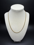 18" 10K Yellow Gold Cuban Chain 3mm 11.0g