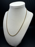 18" 14k Yellow Gold Cuban 3mm 13.6g