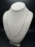 22" 14K Yellow Gold Figaro 2mm 3.93g