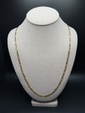 26" 14K Yellow Gold Figaro 4mm 15.0g
