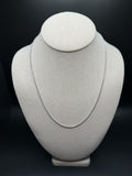 20" 14K White Gold Franco 1.8mm 7.5g