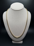 24" 14K Yellow Gold Rounded Box 5mm 31.0g