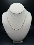 18" 14k Yellow Gold Rounded Box 2.5mm 6.6g