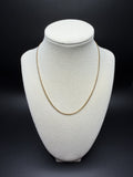 16" 14K Yellow Gold Cuban Chain 2mm 5.5g