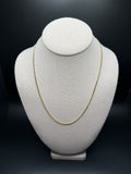 20" 10K Yellow Gold Cuban Chain 2.5mm 8.4g
