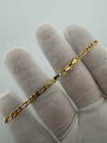 8" 14k Yellow Gold Figaro 3.5mm 3.5g