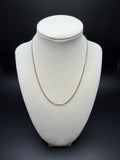 16" 14K Yellow Gold Foxtail Franco Chain 2mm 4.2g