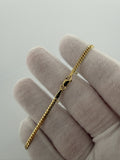 7.5" 2.5mm solid 10K yellow gold Cuban link bracelet, 3.2g – Ott Family Jewelry (2)