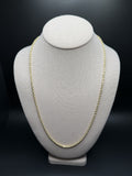 24" 10K Yellow Gold Rope Chain 3mm 16.75g
