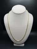 24" 14K Yellow Gold Herme$ 3.5mm 32.0g