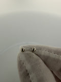 3.5mm 10k White Gold Ball Studs 0.2g
