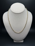 20" 14k Yellow Gold Puffed Mariner Link 5mm 12.2g