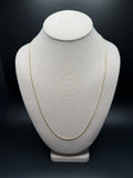 24" 10k Yellow Gold Franco 1mm 4.3g