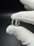 15mm Silver 2ctw VS/VVS Lab Diamond Inside Out Huggies 2.7g