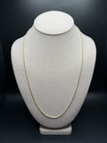 24" 14k Yellow Gold Foxtail Franco 2mm 4.3g
