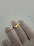 5.5-6.25" 14K Yellow Gold Box Link Baby ID Bracelet 5mm 2.0g