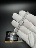 7" 10mm silver moissanite Cuban bracelet, 6ctw D VVS1, 33.2g – Ott Family Jewelry (2)