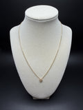 18" 14K Yellow Gold Chain & Clover 2mm 4.12g